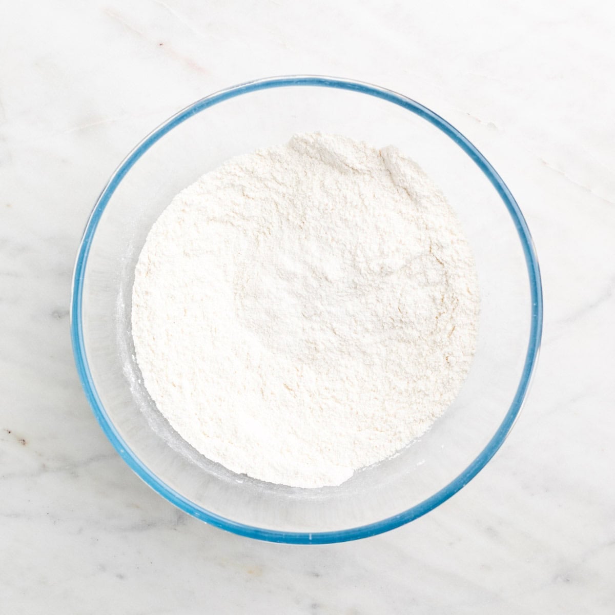 Dry ingredients mixed together in a large bowl