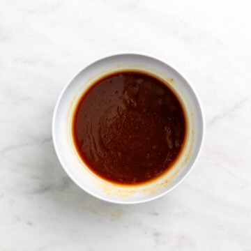 Hoisin sauce mixture in a small bowl