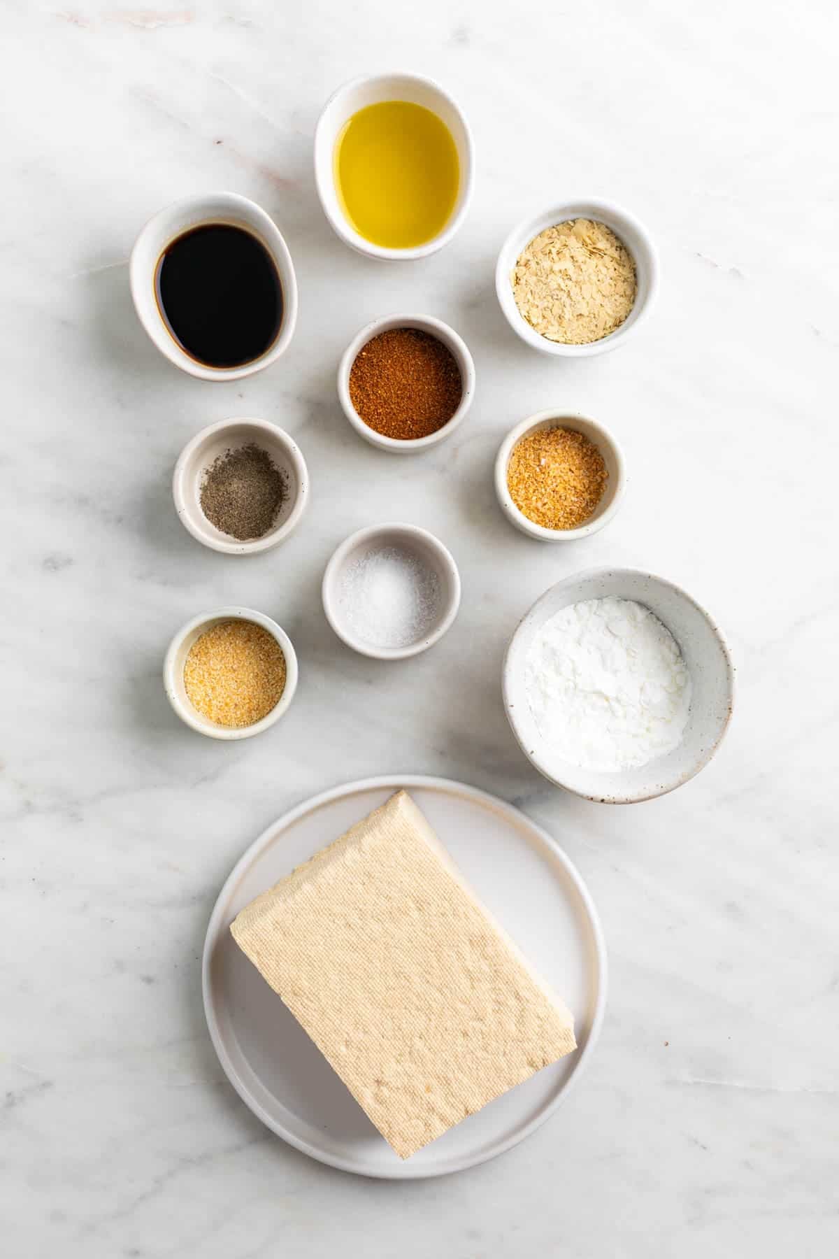 Ingredients for tofu chicken
