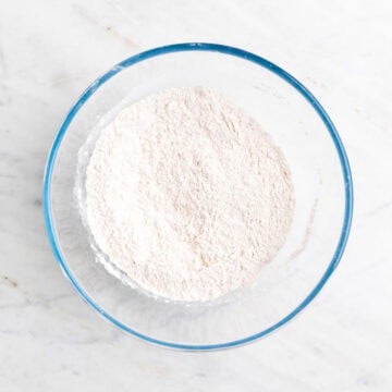 Dry ingredients whisked together