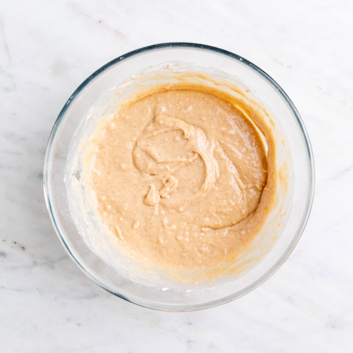 Wet and dry ingredients combined
