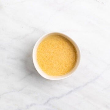 Flax eggs in a small bowl