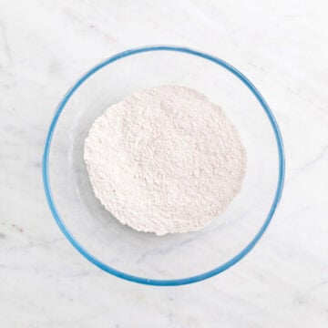 Dry ingredients in a bowl